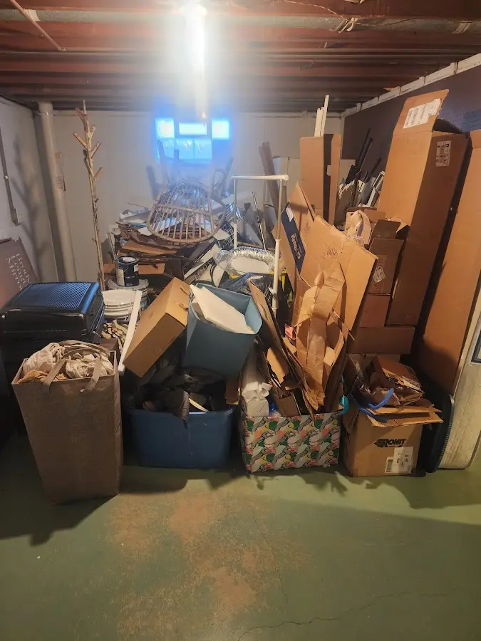 Roll-off dumpster container at job site for Construction Dumpster Rental in Homewood